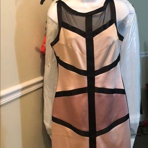 Black and light pink Cocktail dress Size8